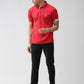 Slim Fit Polo Neck Half Sleeve T-Shirt