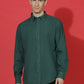 Denim Regular Fit Full Sleeve Cutaway Collar Casual Shirt