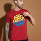 Breezer Tribe White Round Neck Cotton T-Shirt for Men | Regular Fit, Half Sleeves, Casual Printed Style