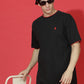 Single Jersey Oversized Round Neck Drop Shoulder Half Sleeve Casual T-Shirt