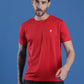 Slim Fit Half Sleeve Round Neck T-Shirt