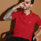 Polo Neck Half Sleeve Casual T-Shirt