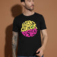 Breezer Tribe White Round Neck Cotton T-Shirt for Men | Regular Fit, Half Sleeves, Casual Printed Style