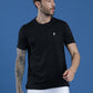 Slim Fit Half Sleeve Round Neck T-Shirt