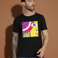 Breezer Tribe Cotton Printed Casual T-Shirt for Men | Round Neck, Half Sleeves, Regular Fit