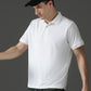 Polyester Lycra Jacquard Textured Polo Neck Half Sleeve T-Shirt