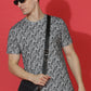 Single Jersey Round Neck Slim Fit Printed Half Sleeve T-Shirt