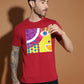 Breezer Tribe Cotton Printed Casual T-Shirt for Men | Round Neck, Half Sleeves, Regular Fit