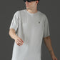 Single Jersey Oversized Round Neck Drop Shoulder Half Sleeve T-Shirt
