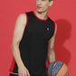 Sleeveless Round Neck Sweat Absorbing Slim Fit Co-Ord Set