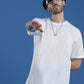 Single Jersey Oversized Round Neck Drop Shoulder Half Sleeve T-Shirt