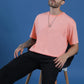 Single Jersey Oversized Round Neck Drop Shoulder Half Sleeve T-Shirt