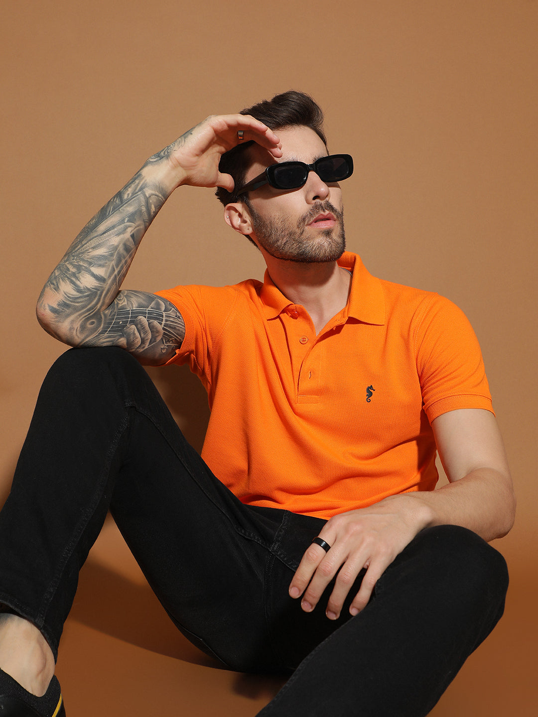 Polo Neck Half Sleeve Casual T-Shirt