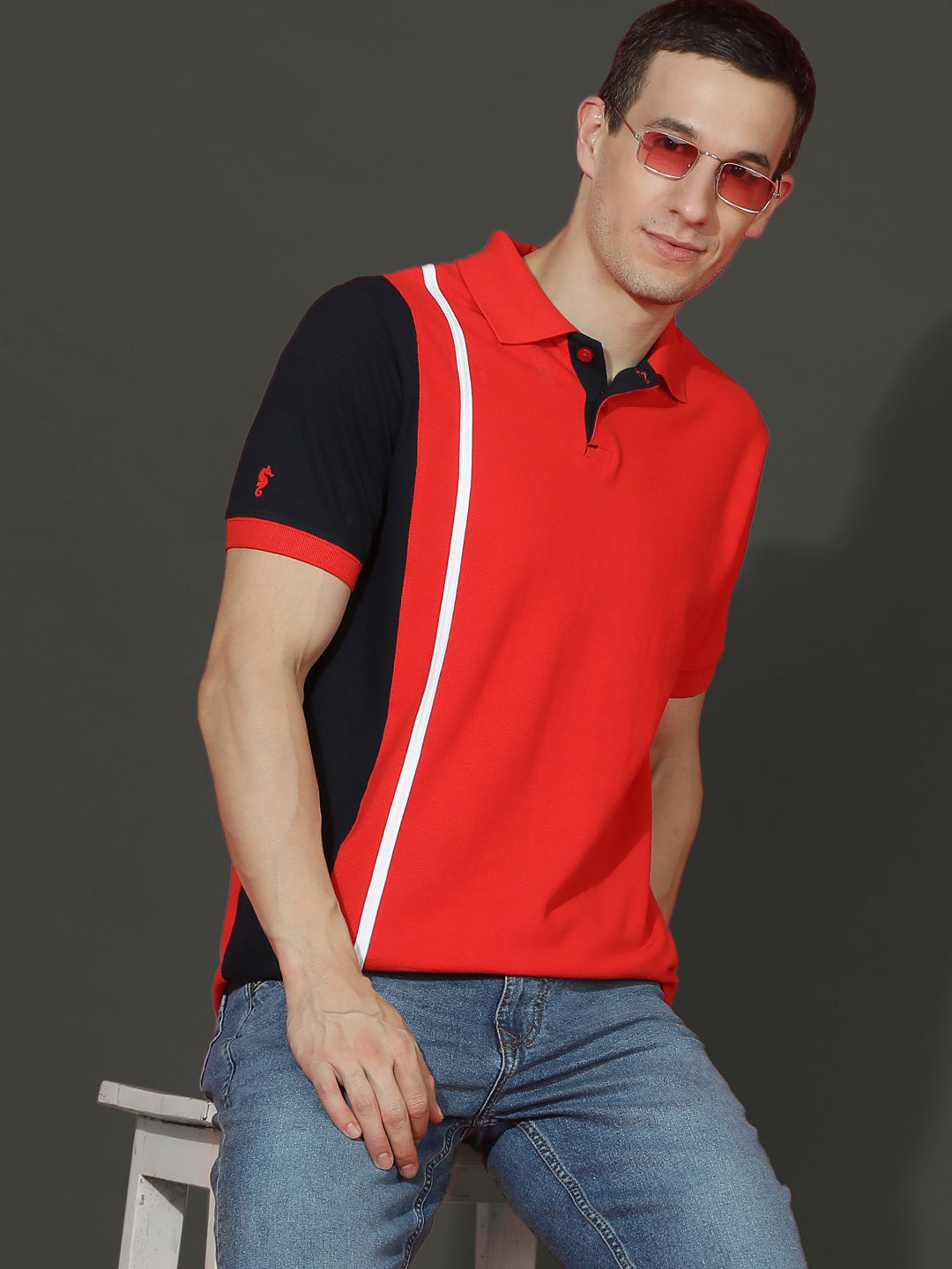 Polo Neck Half Sleeve Casual T-Shirt