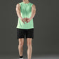 Sleeveless Sweat-Absorbing Gym Co-Ord Set with Pockets.