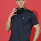 Slim Fit Half Sleeve Round Neck T-Shirt