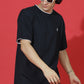 Single Jersey Oversized Round Neck Drop Shoulder Half Sleeve Casual T-Shirt