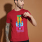 Breezer Tribe Men’s Cotton Single Jersey Round Neck Regular Fit Printed Half Sleeve Casual T-Shirt