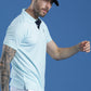 Dryfit Textured Structured Polo Neck Half Sleeve Casual T-Shirt