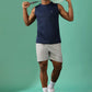 Sleeveless Sweat-Absorbing Gym Co-Ord Set with Pockets.