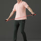 Dryfit Polyester Jacquard Textured Polo Neck Half Sleeve T-Shirt