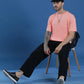 Single Jersey Oversized Round Neck Drop Shoulder Half Sleeve T-Shirt