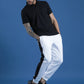 Dryfit Polyester Jacquard Textured Polo Neck Half Sleeve T-Shirt