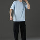 Single Jersey Oversized Round Neck Drop Shoulder Half Sleeve T-Shirt