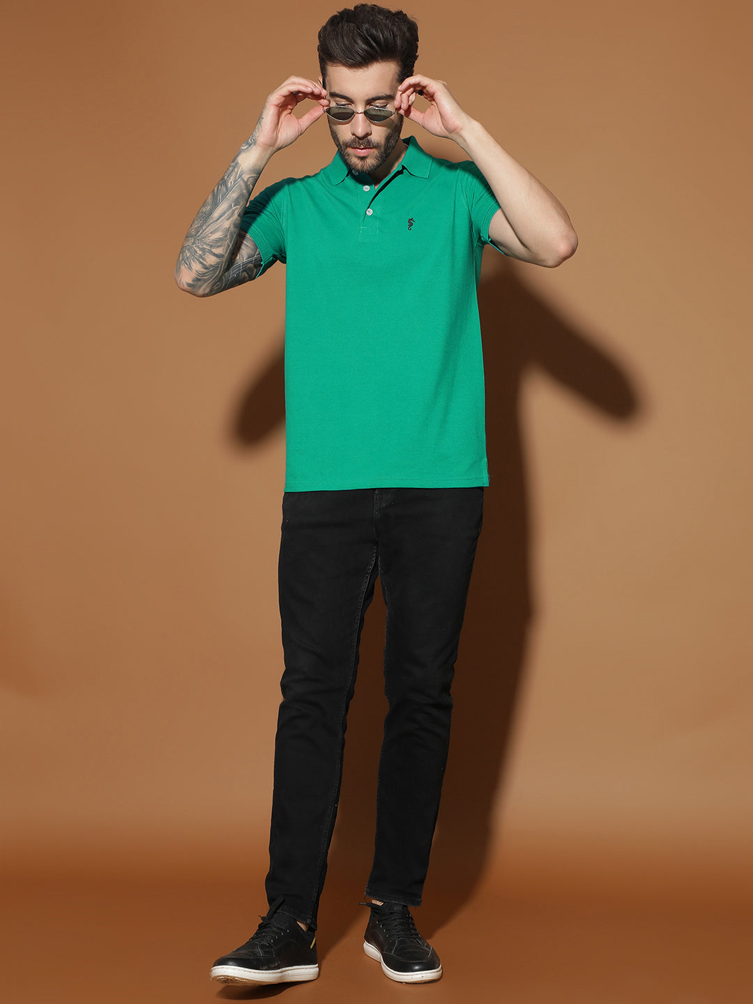 Polo Neck Half Sleeve Casual T-Shirt