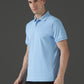 Polyester Lycra Jacquard Textured Polo Neck Half Sleeve T-Shirt