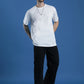 Single Jersey Oversized Round Neck Drop Shoulder Half Sleeve T-Shirt