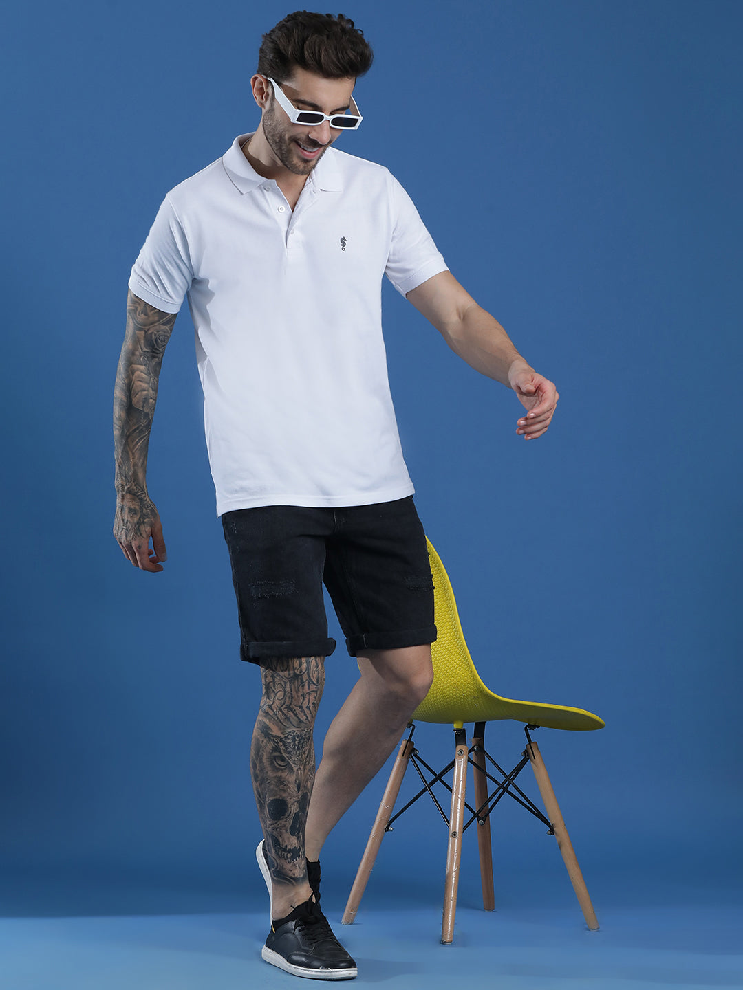 Polo Neck Half Sleeve Casual T-Shirt