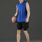Polyester Sleeveless Slim Fit Round Neck Gym T-Shirt