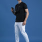 Slim Fit Half Sleeve Round Neck T-Shirt