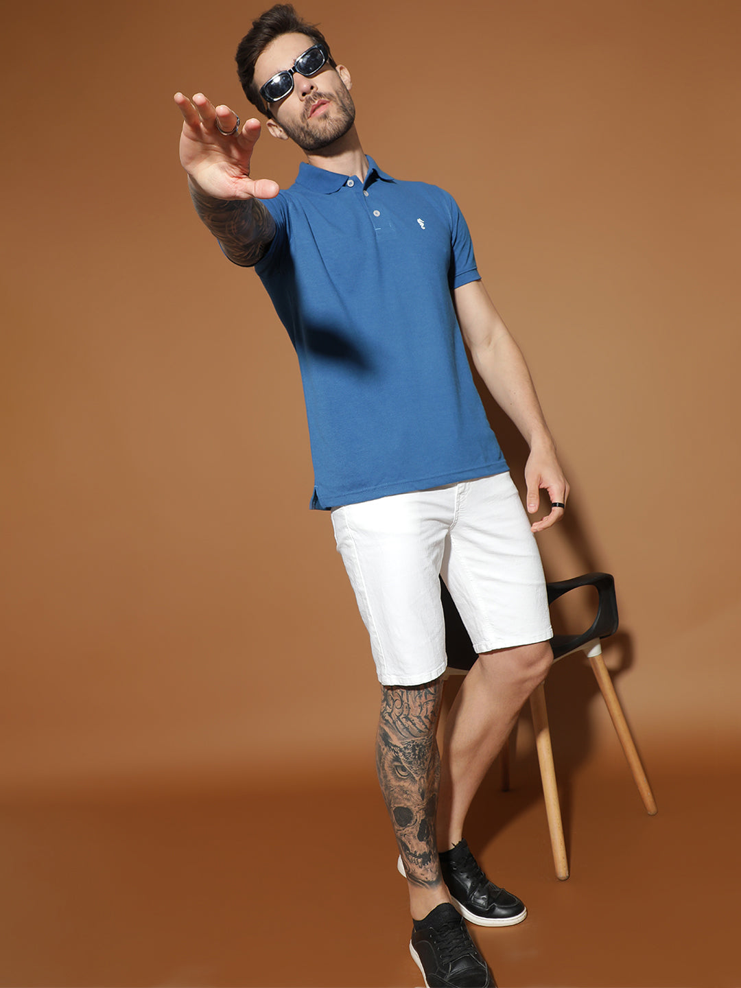 Polo Neck Half Sleeve Casual T-Shirt