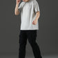 Single Jersey Oversized Round Neck Drop Shoulder Half Sleeve T-Shirt