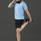 Polyester Lycra Jacquard Textured Round Neck Slim Fit Half Sleeve T-Shirt