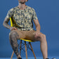 Single Jersey Round Neck Slim Fit Printed Half Sleeve T-Shirt