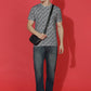 Single Jersey Round Neck Slim Fit Printed Half Sleeve T-Shirt
