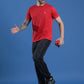 Slim Fit Half Sleeve Round Neck T-Shirt