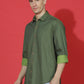 Denim Regular Fit Full Sleeve Cutaway Collar Casual Shirt