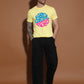 Breezer Tribe White Round Neck Cotton T-Shirt for Men | Regular Fit, Half Sleeves, Casual Printed Style