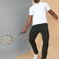 Dryfit Polyester Jacquard Textured Polo Neck Half Sleeve T-Shirt