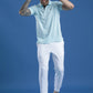 Dryfit Textured Structured Polo Neck Half Sleeve Casual T-Shirt