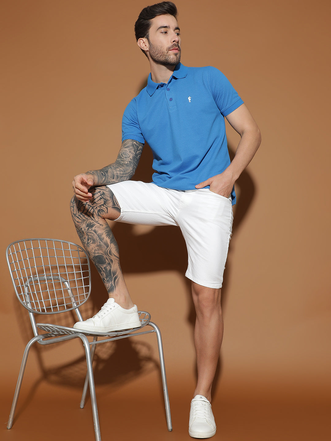 Polo Neck Half Sleeve Casual T-Shirt