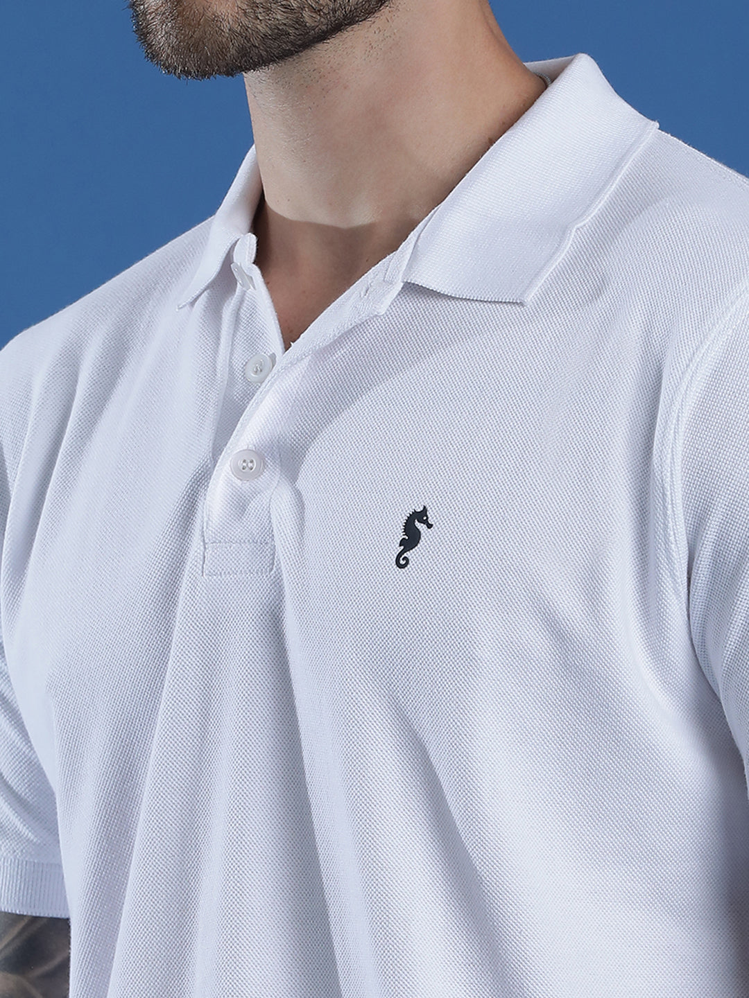 Polo Neck Half Sleeve Casual T-Shirt