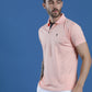 Dryfit Textured Structured Polo Neck Half Sleeve Casual T-Shirt