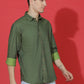 Denim Regular Fit Full Sleeve Cutaway Collar Casual Shirt
