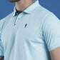 Dryfit Textured Structured Polo Neck Half Sleeve Casual T-Shirt