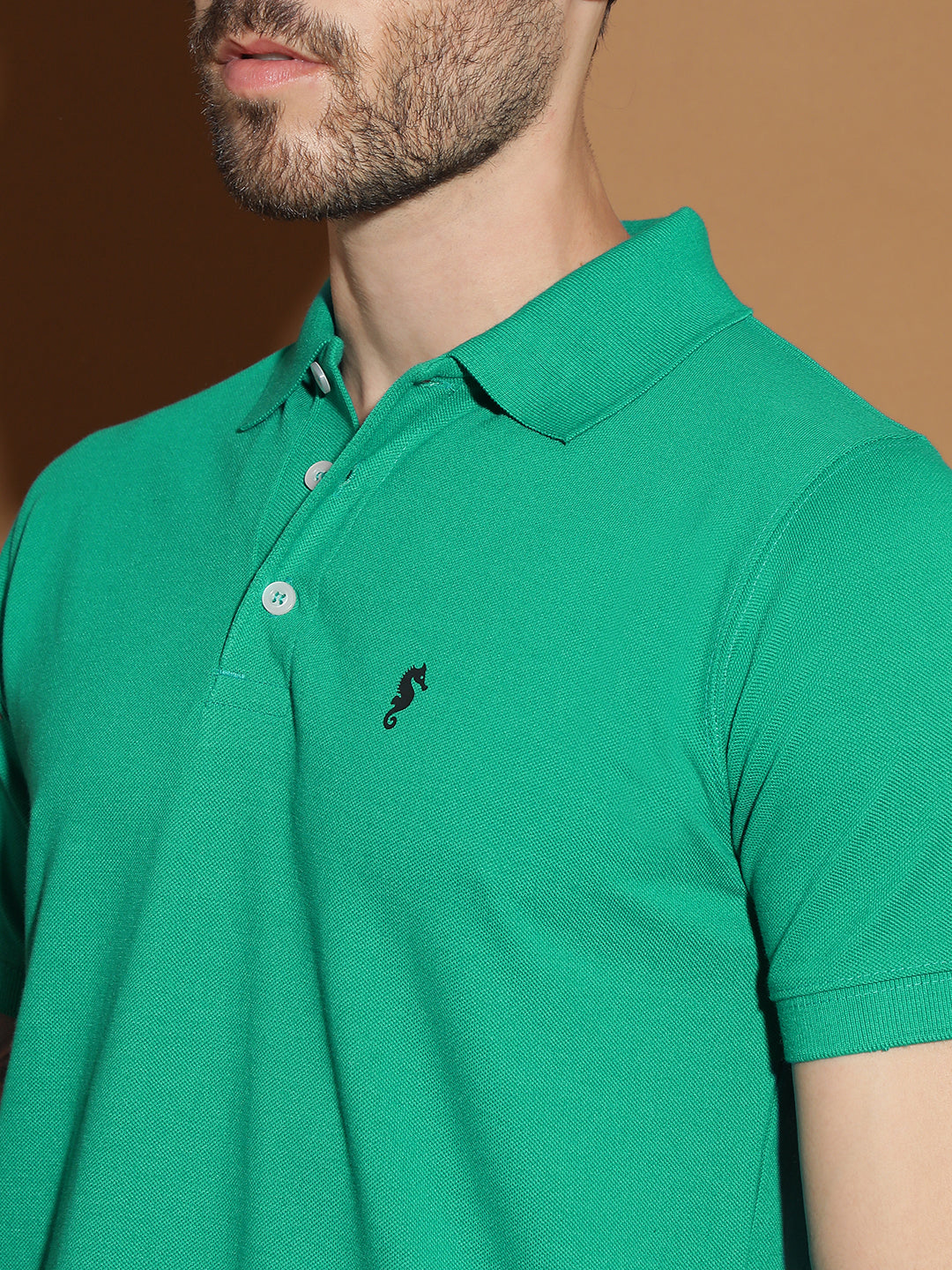 Polo Neck Half Sleeve Casual T-Shirt